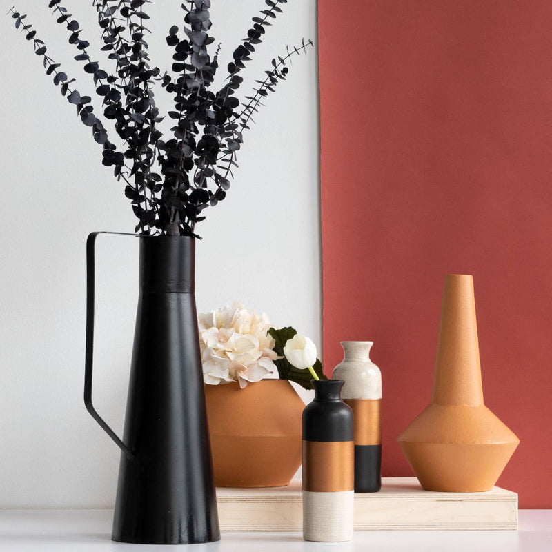 Zion Tall Black Vase