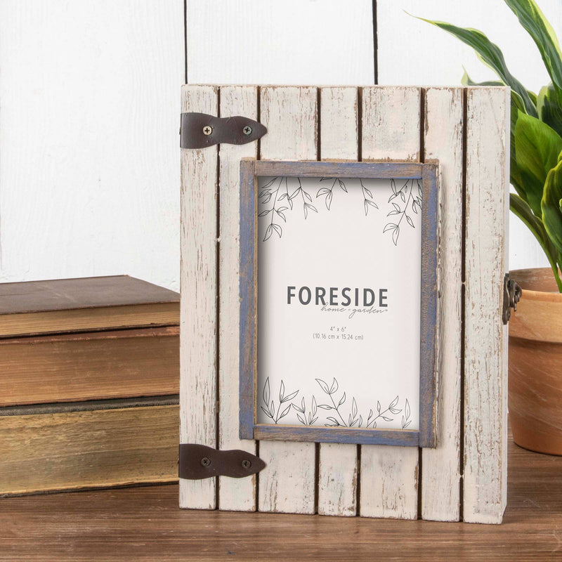4x6" Decorative Distressed Wood Shadow Box Picture Frame