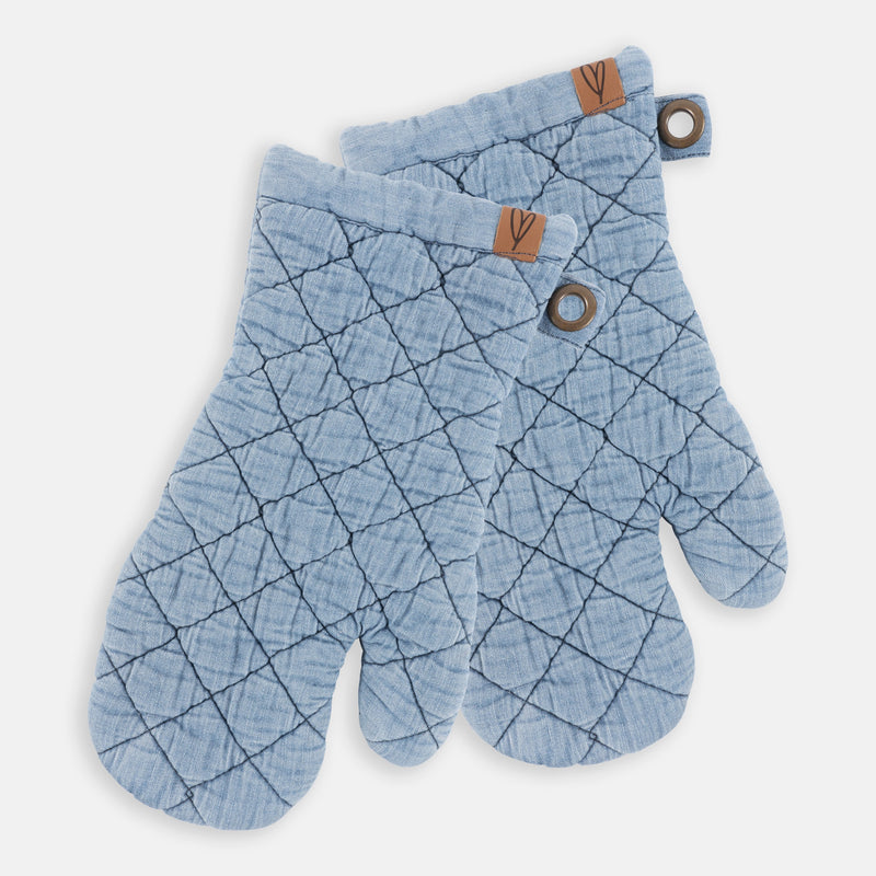 Ayesha Curry Denim Oven Mitts | Set of 2